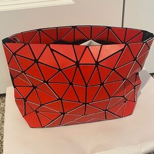 Patrizia Luca Red Geometric purse